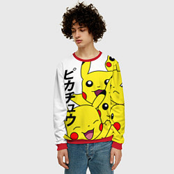 Свитшот мужской ПИКАЧУ, цвет: 3D-красный — фото 2