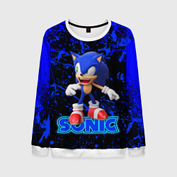 Свитшот мужской Sonic, цвет: 3D-белый