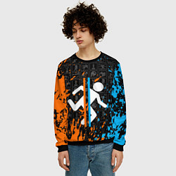 Свитшот мужской PORTAL 2, цвет: 3D-черный — фото 2