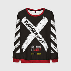 Свитшот мужской Off-White: Dangerous, цвет: 3D-красный