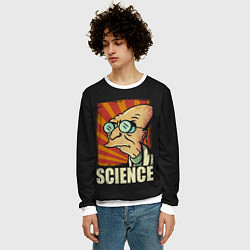 Свитшот мужской Futurama Science, цвет: 3D-белый — фото 2