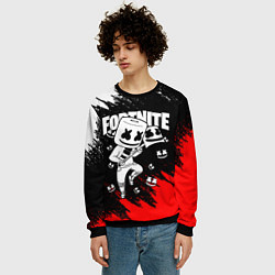 Свитшот мужской FORTNITE x MARSHMELLO, цвет: 3D-черный — фото 2