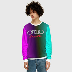 Свитшот мужской Audi, цвет: 3D-белый — фото 2