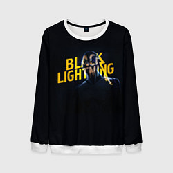 Свитшот мужской Black Lightning - Thunder, цвет: 3D-белый