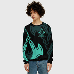 Свитшот мужской ASSASSINS CREED VALHALLA, цвет: 3D-черный — фото 2
