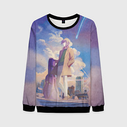 Свитшот мужской Харуки и Акихико, цвет: 3D-черный