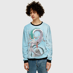 Свитшот мужской Унесённые призраками, цвет: 3D-черный — фото 2