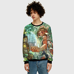 Свитшот мужской Гибли, цвет: 3D-черный — фото 2