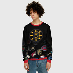 Свитшот мужской NHL Boston Bruins Z, цвет: 3D-красный — фото 2