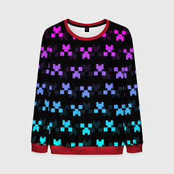 Свитшот мужской MINECRAFT CREEPER NEON, цвет: 3D-красный