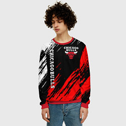 Свитшот мужской CHICAGO BULLS, цвет: 3D-красный — фото 2