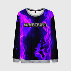 Свитшот мужской MINECRAFT, цвет: 3D-меланж