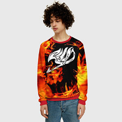 Свитшот мужской FAIRY TAIL ХВОСТ ФЕИ, цвет: 3D-красный — фото 2