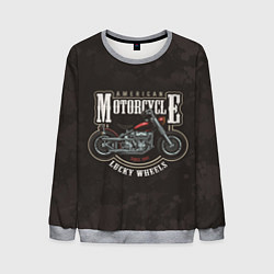 Свитшот мужской American Motorcycle Z, цвет: 3D-меланж