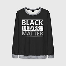 Свитшот мужской Black lives matter Z, цвет: 3D-меланж