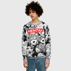 Свитшот мужской ЯПОНСКАЯ АНИМАЦИЯ, цвет: 3D-меланж — фото 2