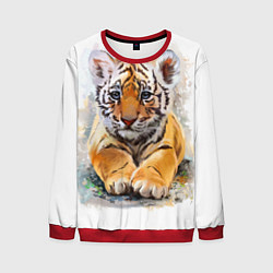 Свитшот мужской Tiger Art, цвет: 3D-красный
