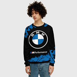 Свитшот мужской BMW БМВ, цвет: 3D-черный — фото 2
