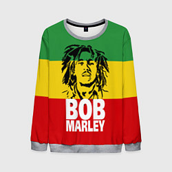 Свитшот мужской Bob Marley, цвет: 3D-меланж