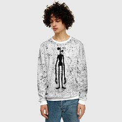 Свитшот мужской Сиреноголовый, цвет: 3D-белый — фото 2