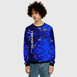 Свитшот мужской Subaru, цвет: 3D-черный — фото 2