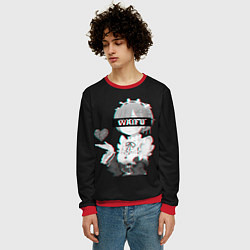 Свитшот мужской Re:Zero, цвет: 3D-красный — фото 2