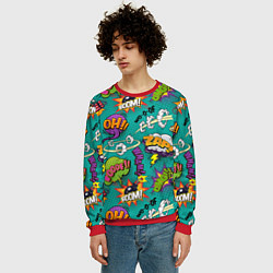 Свитшот мужской Pop art comics, цвет: 3D-красный — фото 2