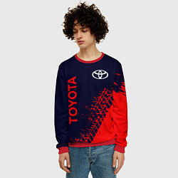 Свитшот мужской TOYOTA ТОЙОТА, цвет: 3D-красный — фото 2