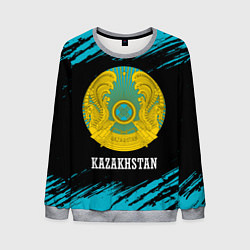 Свитшот мужской KAZAKHSTAN КАЗАХСТАН, цвет: 3D-меланж