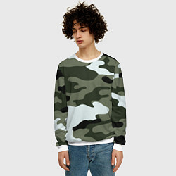 Свитшот мужской Camouflage 2, цвет: 3D-белый — фото 2