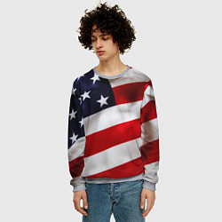 Свитшот мужской США USA, цвет: 3D-меланж — фото 2