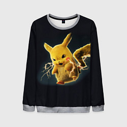 Свитшот мужской Pikachu Pika Pika, цвет: 3D-меланж