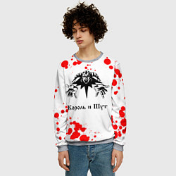 Свитшот мужской КОРОЛЬ И ШУТ, цвет: 3D-меланж — фото 2