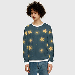 Свитшот мужской Звезды, цвет: 3D-белый — фото 2