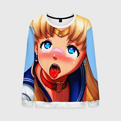 Свитшот мужской SAILOR MOON AHEGAO, цвет: 3D-белый