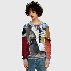 Свитшот мужской Street art, цвет: 3D-меланж — фото 2