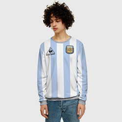 Свитшот мужской Diego Maradona 10 Автограф, цвет: 3D-меланж — фото 2