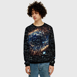 Свитшот мужской Формула Вселенной, цвет: 3D-черный — фото 2
