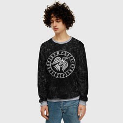 Свитшот мужской Ворон Одина, цвет: 3D-меланж — фото 2