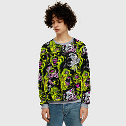Свитшот мужской ЗОМБИ, цвет: 3D-меланж — фото 2