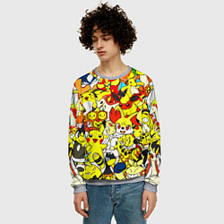 Свитшот мужской ПОКЕМОНЫ, цвет: 3D-меланж — фото 2