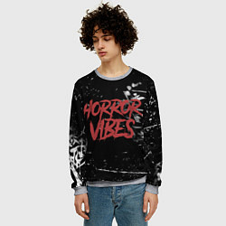 Свитшот мужской Хоррор настроение, цвет: 3D-меланж — фото 2