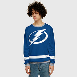 Свитшот мужской Тампа-Бэй Лайтнинг Форма1, цвет: 3D-меланж — фото 2