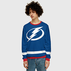 Свитшот мужской Тампа-Бэй Лайтнинг Форма1, цвет: 3D-красный — фото 2