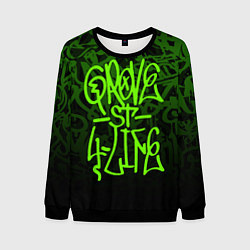 Свитшот мужской ГТА GTA GROVE STREET 4 LIF, цвет: 3D-черный