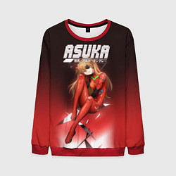 Свитшот мужской Asuka Eva-02, цвет: 3D-красный