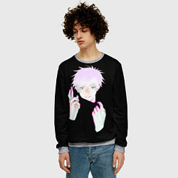 Свитшот мужской ГОДЖО САТОРУ GOJO SATORU, цвет: 3D-меланж — фото 2