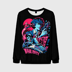 Свитшот мужской Cowboy Bebop, цвет: 3D-черный