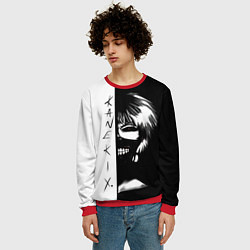 Свитшот мужской Kaneki X Tokyo Ghoul, цвет: 3D-красный — фото 2