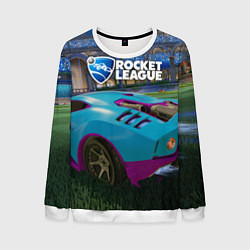 Свитшот мужской Rocket League, цвет: 3D-белый